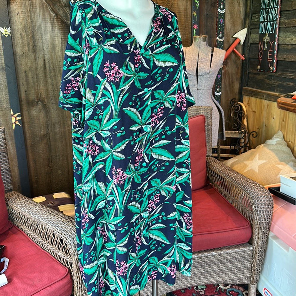 Yozly House Dress Floral Hawaiian Print